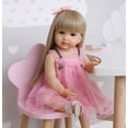 thumbnail image 1 of Muñeca Reborn ROSHUAN para niña de 55 cm con cabello rubio y vestido rosa, 1 of 8