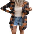 thumbnail image 1 of Women‘s Halloween Long Sleeve Open Front Cardigan Bat Print Buttons Down Cardigan Streetwear, 1 of 5