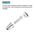 thumbnail image 4 of Uxcell 2PCS RC Plane Airplane Spinner Propeller Adapter for Shaft Brushless Motor(3mm Aperture and 6mm Output Axle), 4 of 4