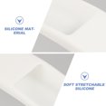 thumbnail image 4 of WEUVEB White Silicone Protective Case for TV Remote Control, Anti-Collision Cover Sleeve, and Flexible, 4 of 6