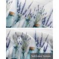 thumbnail image 6 of Lavender Floral Kitchen Valances for Windows Farmhouse Linen Window Valance Curtain for Living Room Window Treatment Spring Watercolor Flower Plant in Vase Valance Rod Pocket Topper, 42 x 12 Inch, 6 of 6