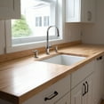 thumbnail image 3 of Maple Wood Backsplash, 25x4x3/4 inches, USA-Grown Solid Hardwood, Pre-Sanded & Pre-Finished, Ready to Use, Ideal for Pairing with CONSDAN Butcher Block Countertop, 3 of 6