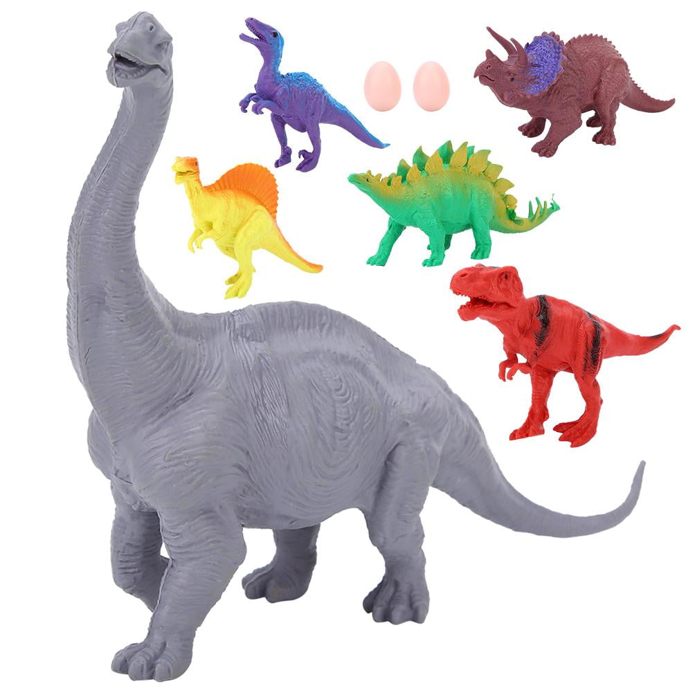 DOACT Dinosaur Toys, 6Pcs Educational Dinosaur Playset Great Gift Set Birthday Present Or Party Favor For Kids Toddlers