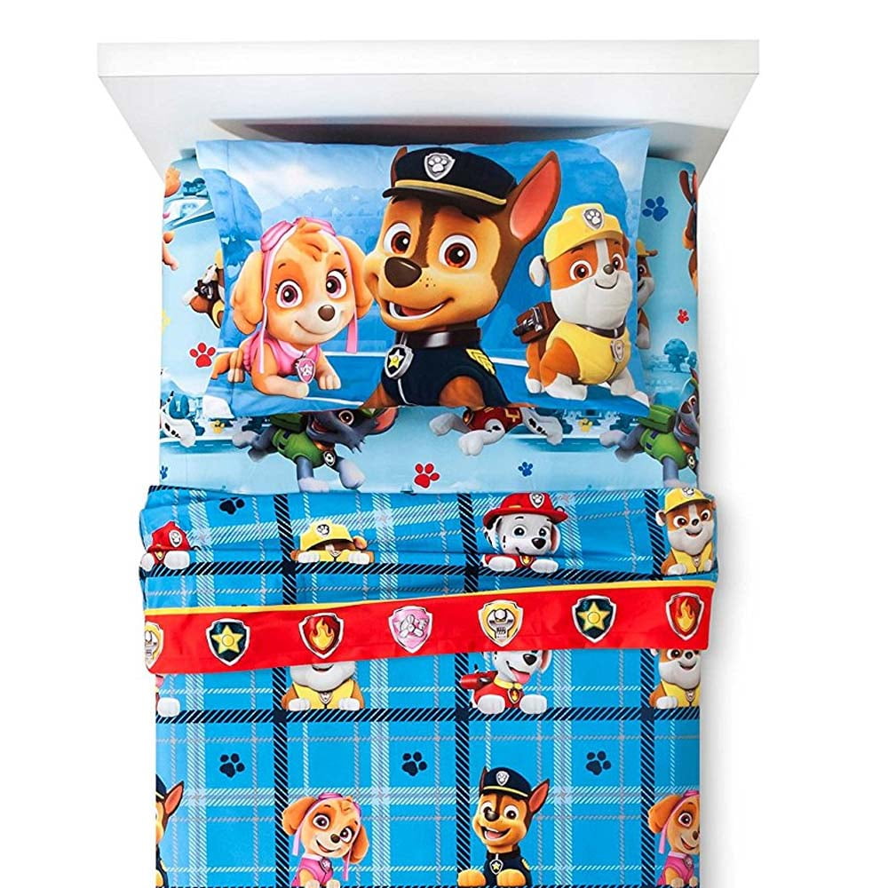 Franco Manufacturing Company Inc 18874962 Paw Patrol Twin Flannel Sheets Pups On The Loose
