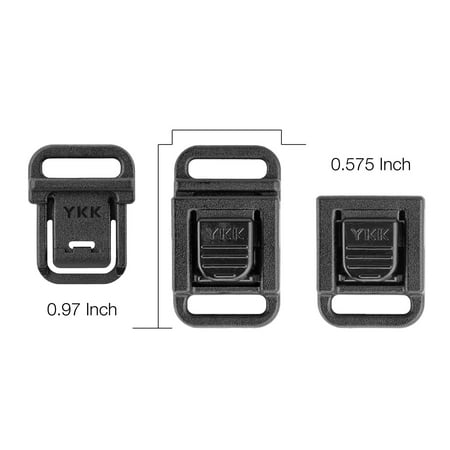 3/8 Inch Center Button Quick Release Buckle