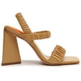 thumbnail image 2 of Schutz Lirah Honey Beige Slingback Strap Open Toe Block High Block Heel Sandals (Honey Beige, 5), 2 of 2