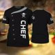 thumbnail image 1 of Camiseta De Manga Corta Estampada En 3d Del Chef Punk, 1 of 5