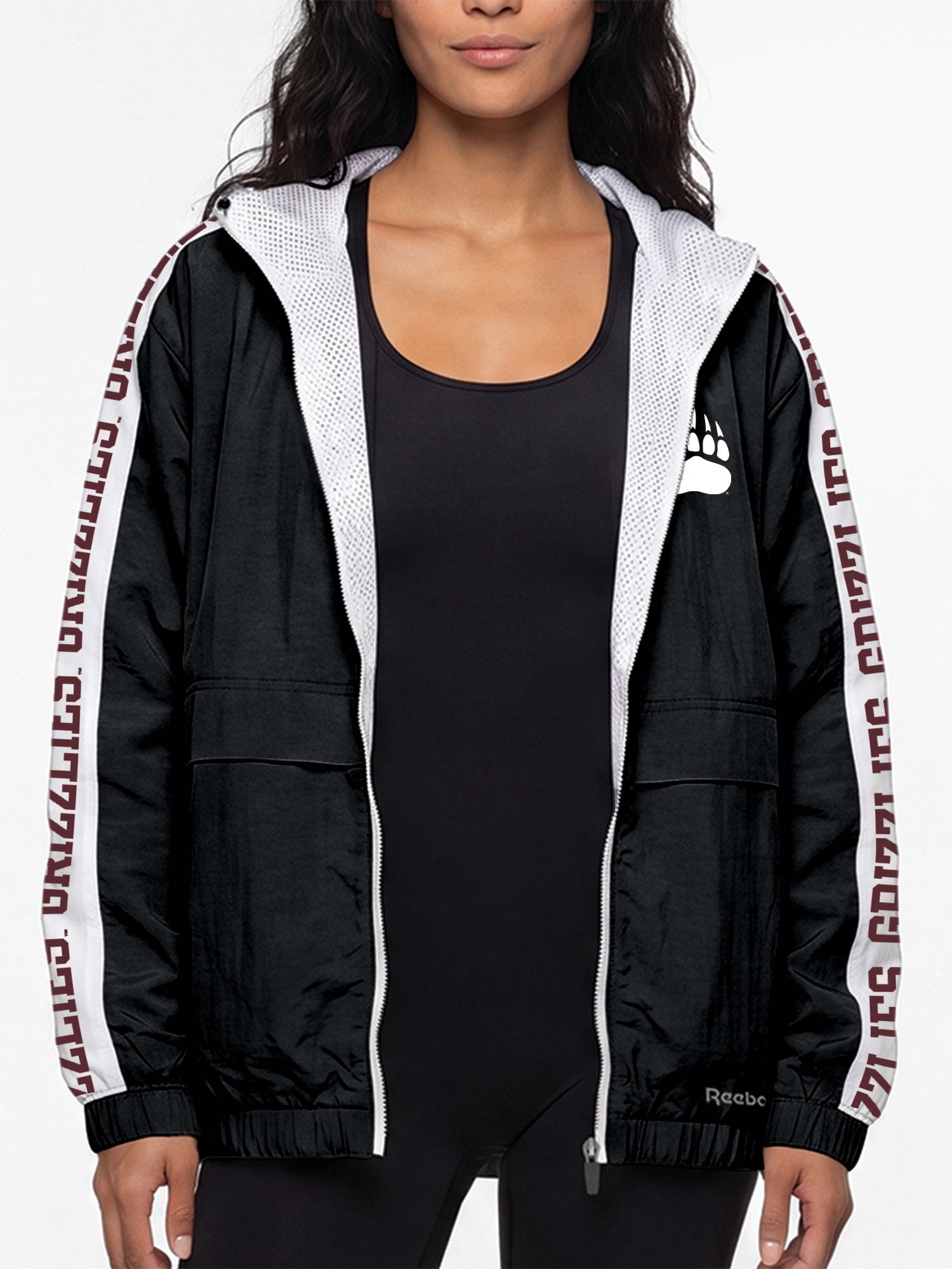 Montana Grizzlies Reebok Womens Colorblocked Full Zip Jacket