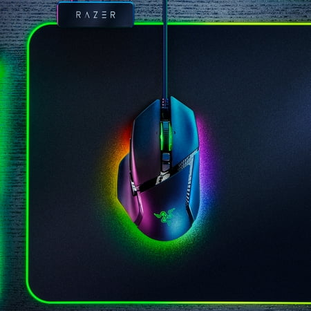 Razer - Basilisk V3 Wired Optical Gaming Mouse with Chroma RBG Lighting - Black