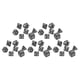 thumbnail image 3 of Juego de 35 dados de plástico con patrón de perlas, números blancos, dados poliédricos para juegos de escritorio, educación, color negro., 3 of 14