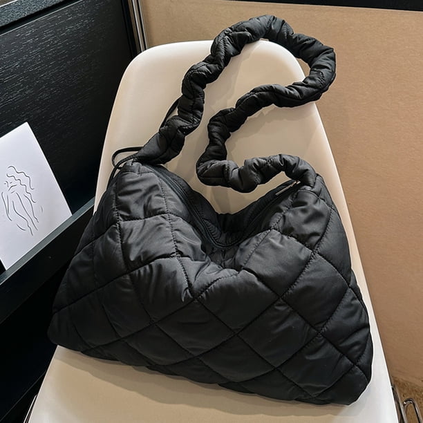 Lady Soft Quilted plisado Sling Bag Casual Cloud Monedero para fiesta Puffer Bag