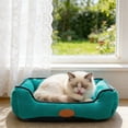 thumbnail image 6 of Eoozwa Dog Bed for Large Medium Small Dogs, Rectangle Washable Sleeping Puppy Bed, Soft Calming Cat Beds for Indoor Cats, Orthopedic Pet Sofa Bed, Anti-Slip Bottom, 6 of 7
