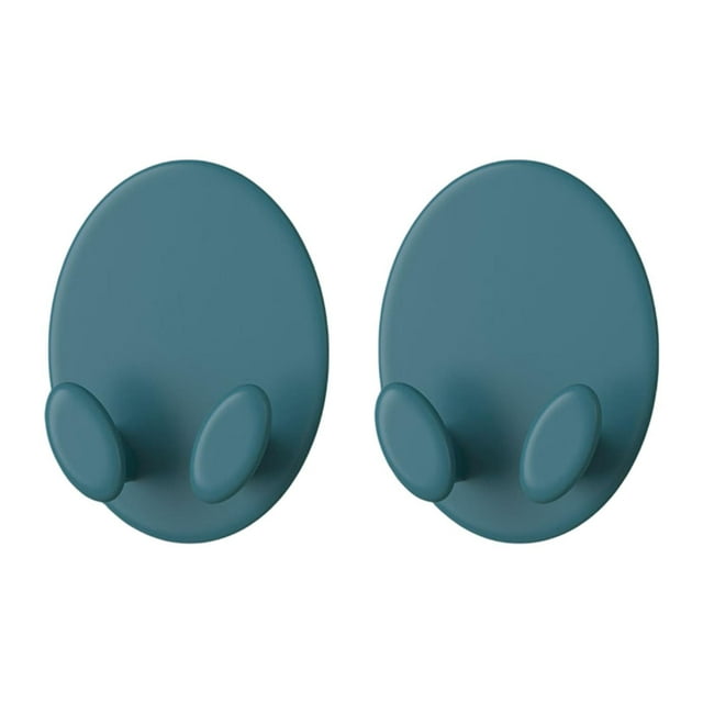 2 piezas Bádminton Raquet Hooks Portes de exhibición para la sala de juegos de dormitorio Garaje Azul