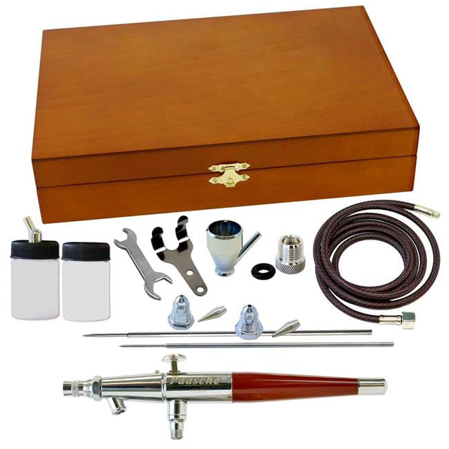 Paasche Airbrush VL3WC Wood Box Set with VL & All Three Heads