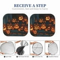 thumbnail image 6 of Windshield Sun Shade, Halloween Carved Pumpkin (2) Foldable Car Sun Shade Windshield for Front, 2 Pieces, 6 of 7