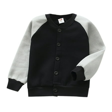 

JDEFEG Kids Padded Coat Child Kids Toddler Baby Boys Girls Cute Cartoon Animals Print Long Sleeve Letter Baseball Coats Outer Outwear Outfits Clothes Transformer Coat for Boys Polyester Bk1 130