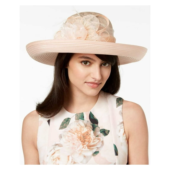 August Hat Opal Romantic Dressy Hat (Peach, One Size)
