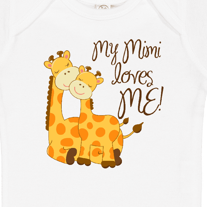 Inktastic My Mimi Loves Me Boys or Girls Baby Bodysuit