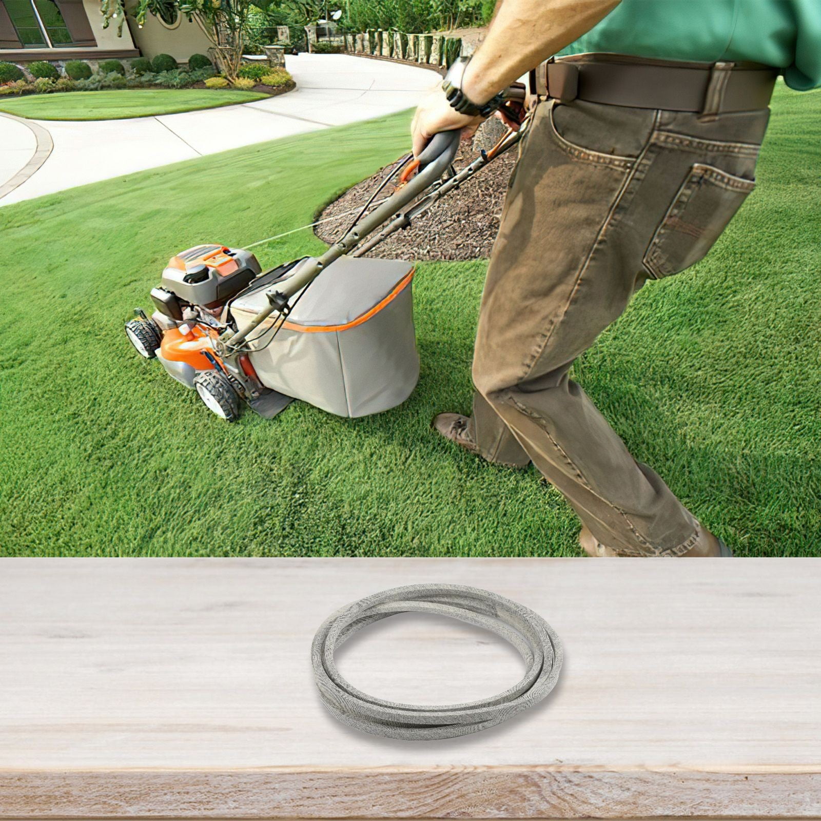 Belt Mower Deck Belt Lawn Mower Replacement String Trimmer Parts Mower Deck 54in Long 592951801 Accessories New