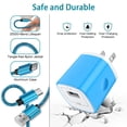 thumbnail image 5 of Fast Charger USB Wall Charger Type C Charger with 6FT Type C Cable Fast Charging Android Charger, USB C Charging Cable USB Cables for Samsung Galaxy, Android, Blue, 5 of 8