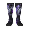 thumbnail image 1 of Balery Purple Plant White Tiger Calcetines novedosos Calcetines deportivos Calcetines hasta la rodilla Calcetines de algodón Calcetines originales y geniales, 1 of 6