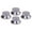 Silver, variant on CHABEI Industrial Wall Lighting Fixture Vintage Resin Monkey Light Wall Lamp for Living Room Children's Kid's Bedroom Club Decoration (Black)