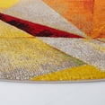 thumbnail image 3 of SAFAVIEH Porcello Karenza Geometric Area Rug, Orange/Red, 5'3" x 5'3" Round, 3 of 8