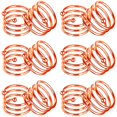 thumbnail image 1 of Napkin Rings, 12 Piece Metal Napkin Rings for Wedding Dinner Birthday Table Decoration （Rose Gold）, 1 of 3