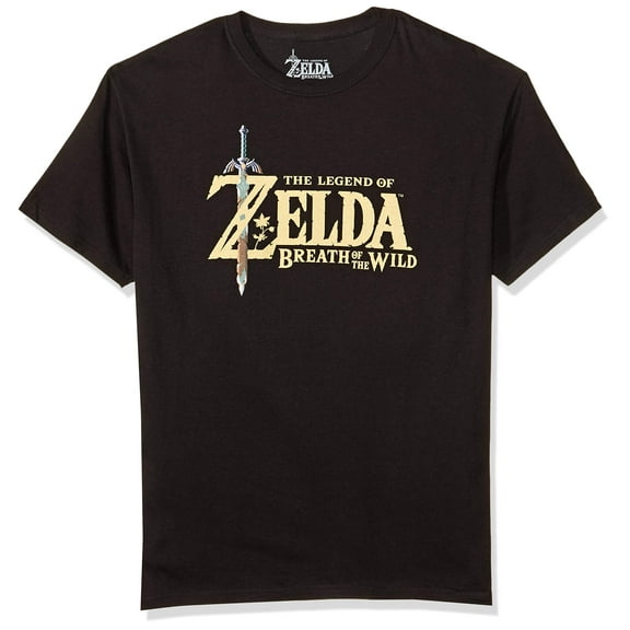 Legend of Zelda Breath of the Wild T-Shirt (Black Logo size L)