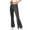 Gray, variant on Womens Flare Bootcut Yoga Pants V Cross Hight Waist Workout Bell Bottom Leggings Split Wide Leg Pants