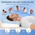 thumbnail image 5 of Cervical Neck Pillows with Memory Foam,Side Sleeper Pillow Ergonomic Neck Support Pillow for Side, Back, and Stomach Sleepers with Pillowcase, 5 of 9