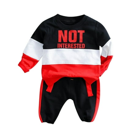 

TJAZFJPA Baby Clothes for Boys Newborn Summer Spring and Winter Not Letter Printed Children Casual Fashion Baby 0 5 Years Old Hoodie Long Sleeved Children Boys Sweatsuit Beach Outfit