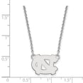 thumbnail image 2 of 925 Sterling Silver Rh-p LogoArt University of North Carolina Small Pendant With Neckla; for Adults and Teens; for Women and Men, 2 of 2