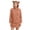 Orange, variant on BXINGOHAI Cute Teddy Bear Ears Hoodie Long Sleeve Soft Warm Fleece Homewear Army Green S