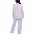 thumbnail image 3 of Honeydew Ladies' Palazzo Pajama Set, 3-piece (Purple, Medium), 3 of 5