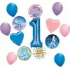 Cinderella Princess Party Supplies 1st Birthday Balloon Bouquet Decorations 14 piece kit