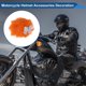 thumbnail image 3 of Accesorios para Cascos de Motocicleta Decoración Lazo Azul Esponjoso para Cascos de Motocicleta Bicicleta Esquí Etiqueta Naranja 2 Juegos, 3 of 6
