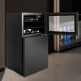 thumbnail image 3 of Mini Fridge-30 Bottle Beverage Refrigerator Wine Cooler Glass Door Refrigeration Black 34“ Dual Zone Wine Cooler Refrigerator Built-in/Under-Counter Fridge Frost-Free 39.2-60.8℉,-0.4~ -7.6℉, 3 of 14
