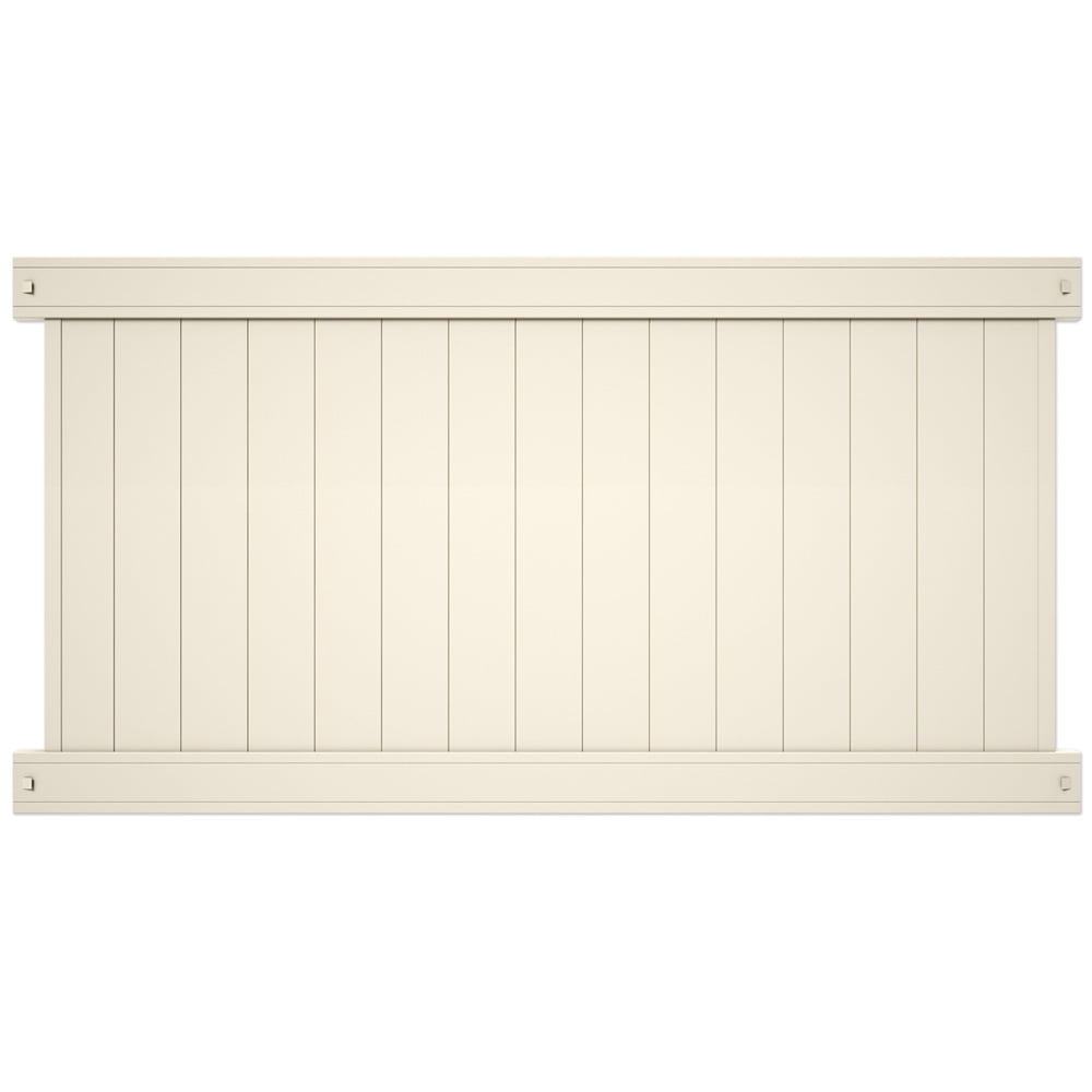 Pro Series 4 Ft X 8 Ft Lakewood Tan Vinyl Privacy Fence Panel Walmart Com Walmart Com