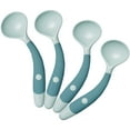 thumbnail image 1 of KAKOWELY 4 cucharas de aprendizaje para bebés y niños pequeños. Cucharas de plástico para bebés., 1 of 4