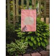 thumbnail image 2 of Carolines Treasures BB7959GF Fluffy Angora Rabbit Pink Check Garden Flag, 2 of 3