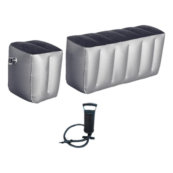 2 colchones inflables para coche, para viajes, para el asiento trasero, con almohadillas para colchón de aire Derecho