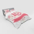 thumbnail image 2 of Ambesonne Floral Bedding Set 4 Pcs, Floral 16, Queen, Dark Coral Mint, 2 of 2