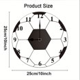 thumbnail image 5 of Soliyoahee 10inch Football Wall Clocks with Silent Clock Movement and Battery Operated Great Decor for Bedroom Living Room or Classroom Nice Gifts for Football Lovers Kids Father and Back to School, 5 of 6