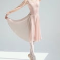 thumbnail image 4 of Pull on Elastic Waist Flowy Ballet Skirt Midi Wrap Skirt Mesh Dance Over Scarf, 4 of 20