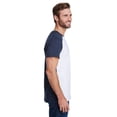 thumbnail image 3 of LAT Forward Shoulder Fine Jersey Tee in White/ Navy | 6911, 3 of 3