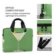 thumbnail image 4 of FORMRS 16" Laptop Sleeve Bag Carrying Case with Handle Travel Shoulder Briefcase, Green Lemon Juice, 4 of 8
