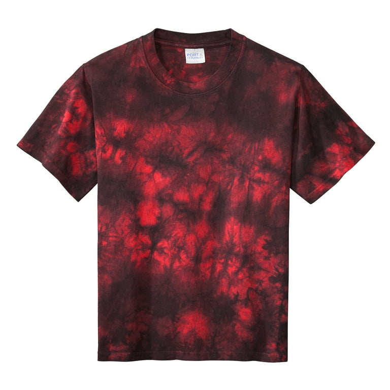 Red, Black, and White Tie Dye Shirts - Laser - Tie Dye Wholesaler