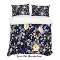thumbnail image 2 of 3D Colorful Floral Grey Quilt Cover Set Bedding Set Pillowcases 30, 2 of 3