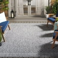 thumbnail image 2 of SAFAVIEH Courtyard Frazier Geometric Indoor/Outdoor Area Rug, Light Grey/Dark Grey, 8' x 10', 2 of 11